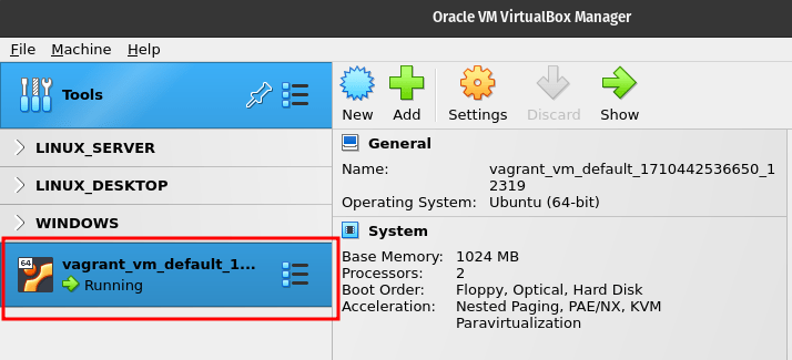 Default Vagrant Virtualbox VM Name